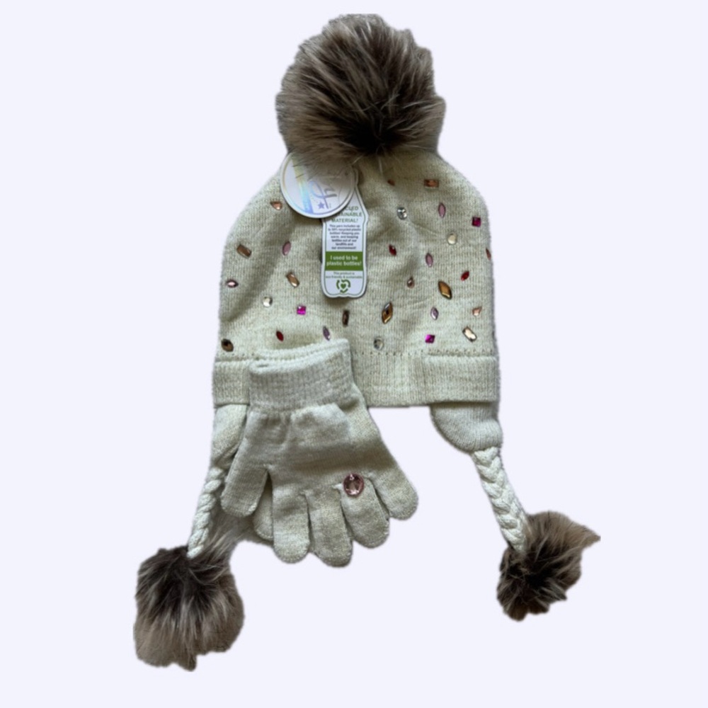 ❄️ Toby & Me Girls Winter Hat & Glove Set